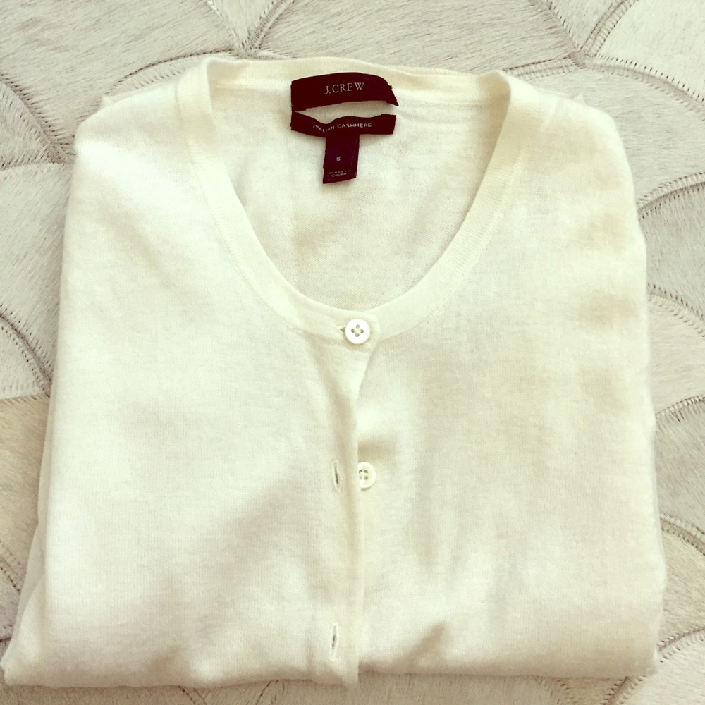 J. Crew Italian Cashmere Featherweight Cardigan